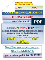 °°cours Mecanique Solide Fsa-Agadir SMP3 20-21 PDF