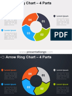 Arrow Ring Chart 4 Part Infographic