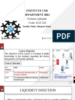 Institute Usb Department Bba: Domain Aptitude Code-BAT 226