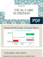 Nutrition in Critically Ill Patients