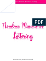 9-Cartilla Practica - Nombres - Masculinos - Lettering PDF