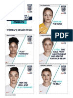 England Player Challenge Cards Women's Senior Team