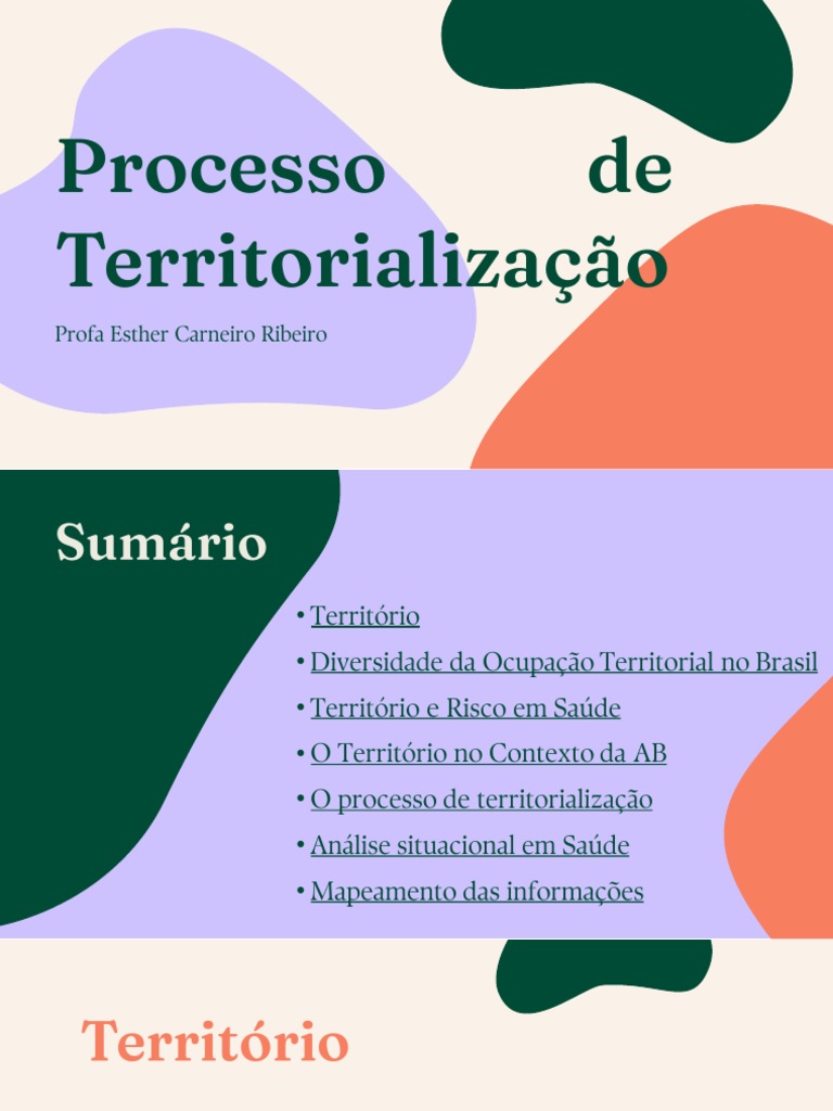 Processo de Territorialização-Alunos | PDF | Desperdício | Dados