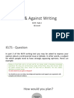 For & Against Writing