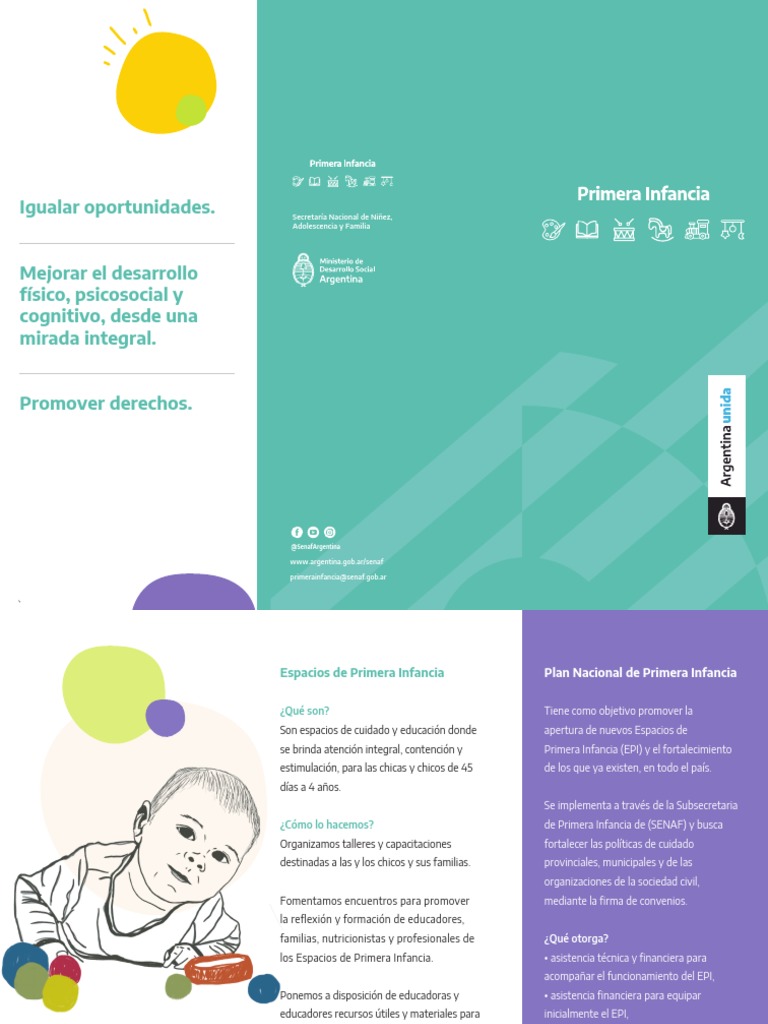 Triptico que es plan nanacional de primera infancia sspi 2022 pdf