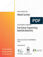 Free Python Certificate