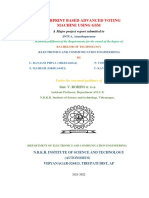 Fingerprint Based Advanced Voting Machine Using GSM: A Major Project Report Submitted To