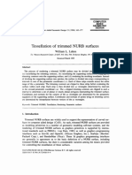 1996 - Tessellation of Trimmed NURB Surfaces PDF