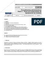 NPT 1.4 - Procedimentos Administrativos - Termo de Compromisso de Ajustamento de Conduta