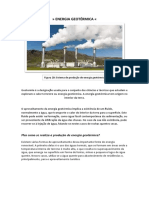 Energia geotérmica: aproveitamento da energia do interior da Terra