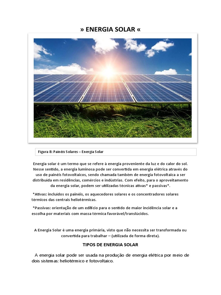 Energia Solar | PDF | Energia solar | Fotovoltaica