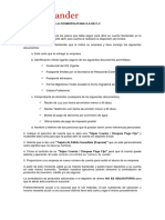 Abrir cuenta Santander para dispersión de fondos