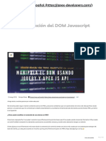 Manipulación Del DOM Javascript - Oracle APEX en Español