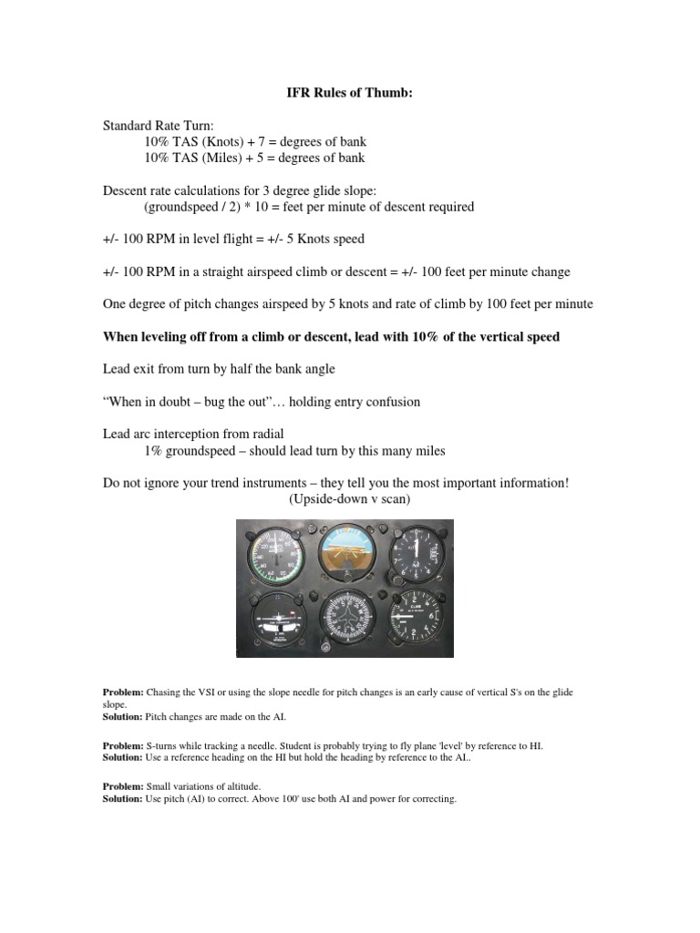 03 IFR Rules of Thumb PDF