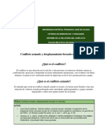 Conflicto Armado y Desplazamiento Forzado en Colombia.