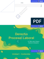 Derecho Procesal Laboral