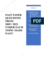 PAST PAPERs 2005 TO 2022 PDF