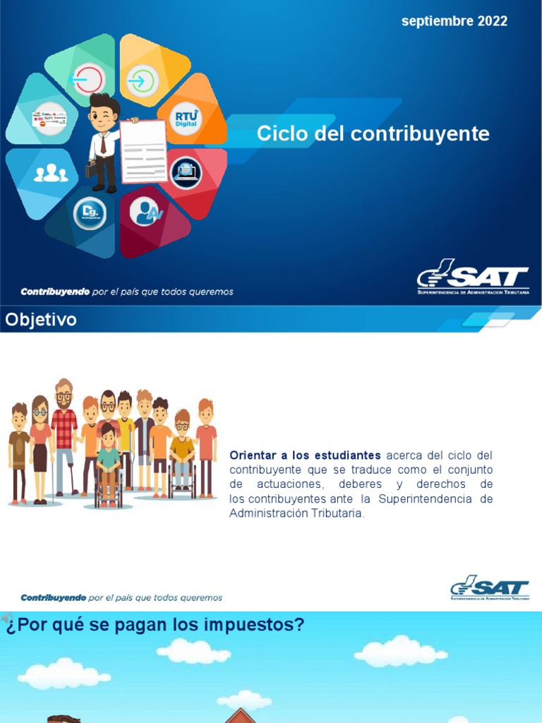Ciclo del Contribuyente y sus Obligaciones | PDF | Impuestos ...