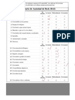 Inventario de Ansiedad de Beck - Cuestionario Nayeli PDF