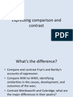 Expressing Comparison and Contrast PDF