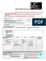 COVID-19 Risk Assessment Template (Draft 3.0)