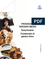 Solucionario Clase 19 TERCERO MEDIO Guía Comprendo El Género Lírico 2015