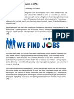 Best CV Writing Service in UAEegtpe PDF