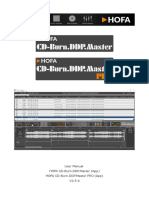 Hofa CD Burn DDP Master App Manual en