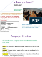 P S C and E Contenxt of Eswatini HW