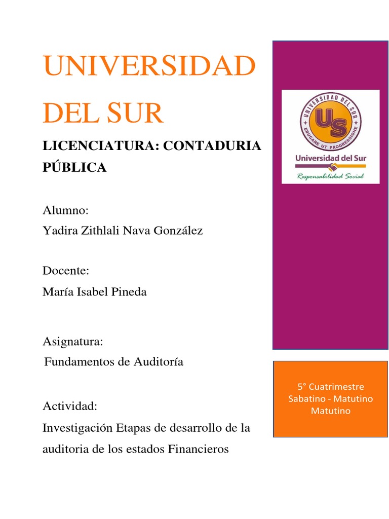 Etapas de Desarrollo de Auditoria | PDF | Auditoría | Contralor