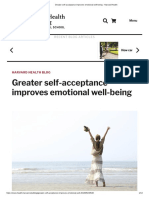 Greater Self-Acceptance Improves Emotional Well-Being - Harvard Health