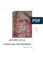 Autores de La Literatura Prehispanica
