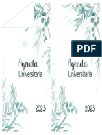 2 X A4 AGENDA UNIVERSITARIA A5 2023 HOJAS PDF