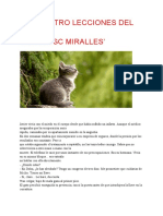Las Cuatro Lecciones Del Gato Francesc Miralles'