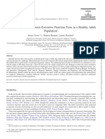 Actor Analysis of Nineteen Executive Function Tests in A Healthy Adult