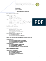 Programa de Examen 2022 Teoría de La Geografía III