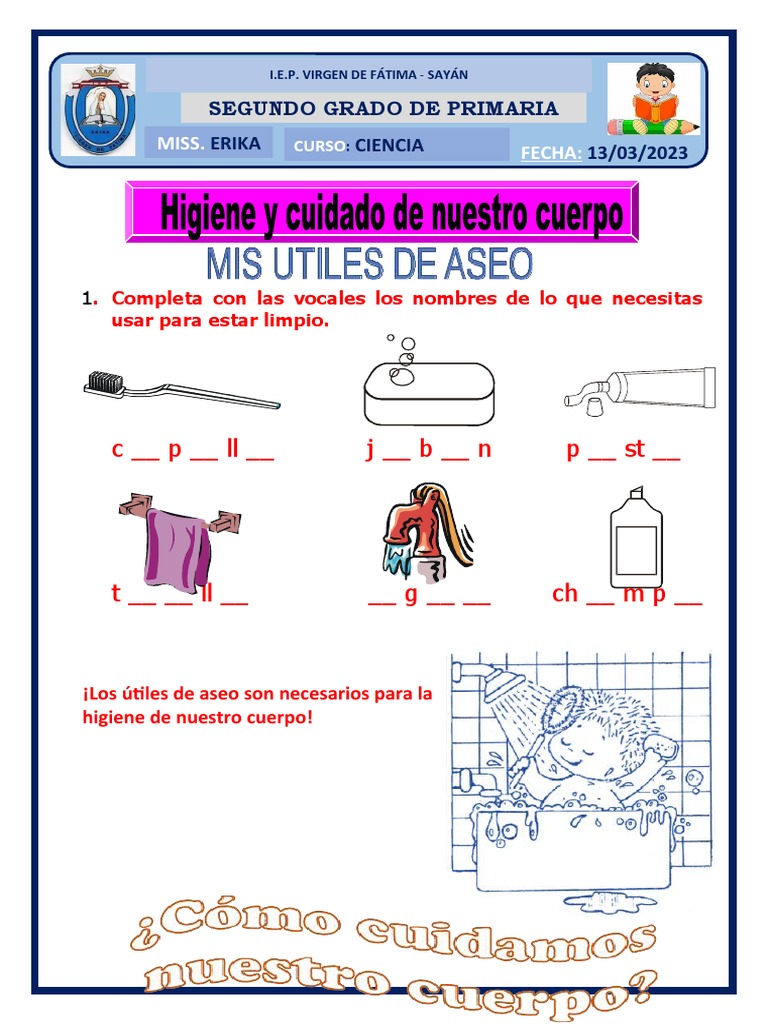 Mis Utiles de Aseo Ciencia | PDF