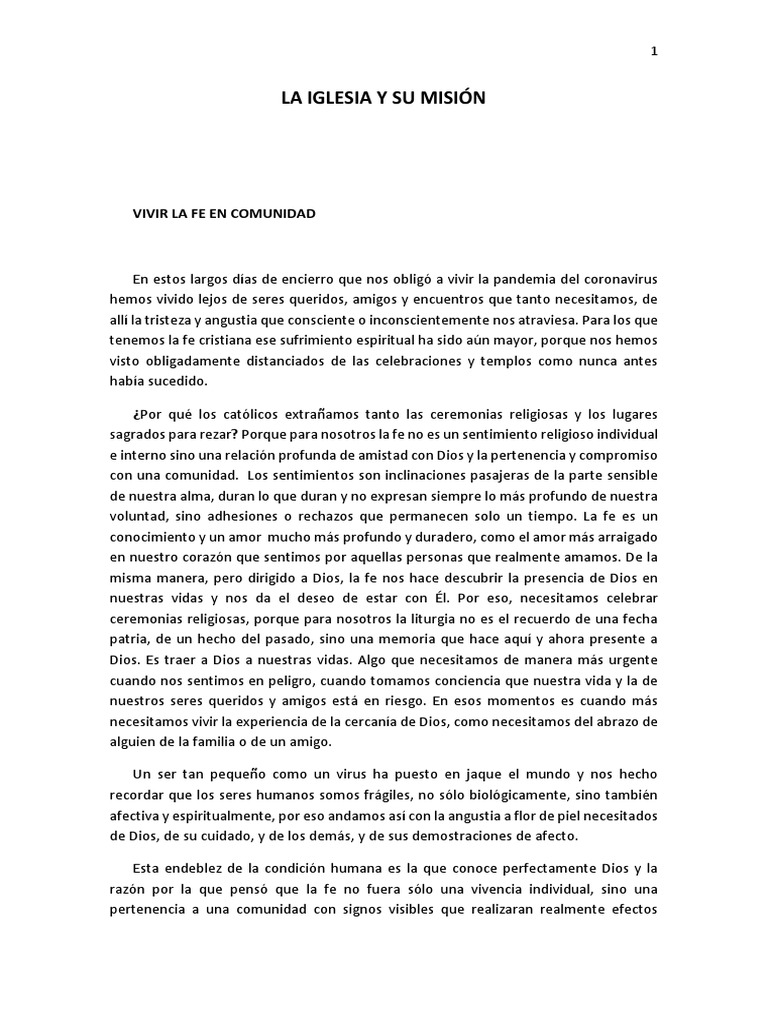 Unidad 7 - La Iglesia y Su Misión | PDF | Sacramentos | Iglesia Católica