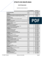 Extrato de Disciplinas: Enfermagem