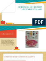 Medios de Cultivo de Microorganismos