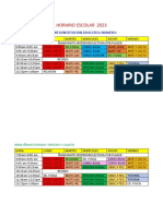 Horario 2023 Sherimashi