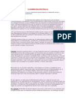 La administración pública como instrumento para el desarrollo sostenible