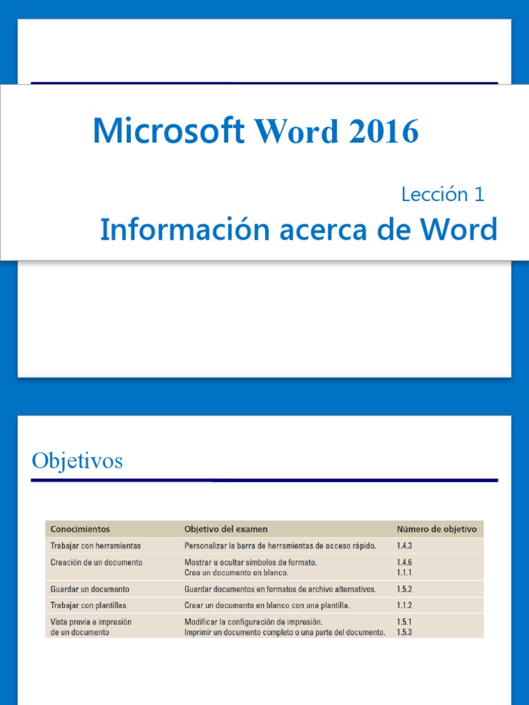 Word2016 Lesson01 | PDF | Archivo de computadora | Microsoft