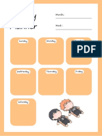 Haikyuu Planner PDF