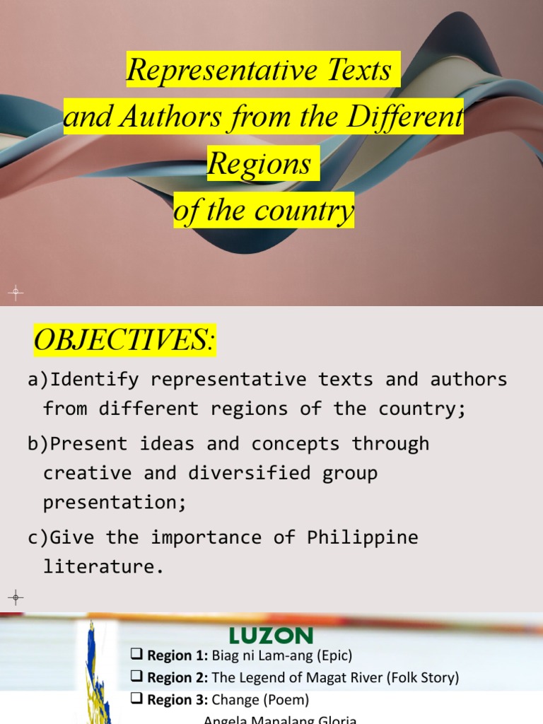 Representative Texts and Authors by Region | PDF | Philippines