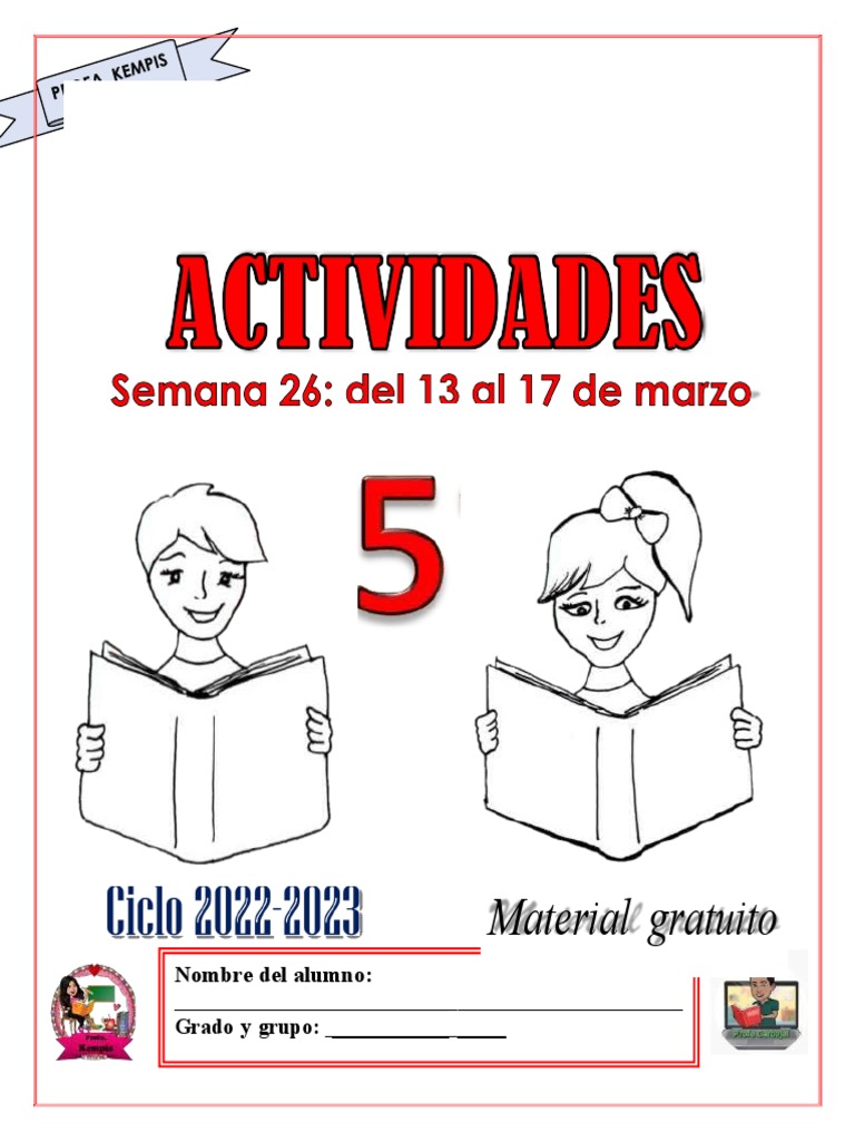 5° S26 Cuadernillo de Actividades (Anexos) Profa Kempis | PDF | Sonido ...