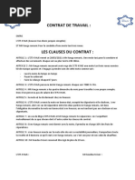 Modèle de contrat de travail chauffeur | PDF