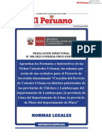 Aprueban Los Formatos e Instructivos de Las Fichas Catastral Resolucion Directoral N 008 2023 Viviendavmvu Dgprvu 2159529 1