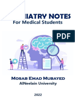NEW Psychiatry Notes For Medical Students Mosab Emad Mubayed
