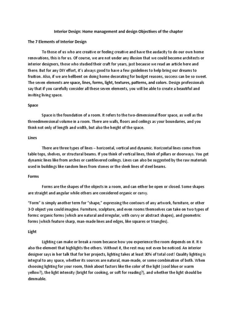 Lesson 3 PDF Lighting Interior Design